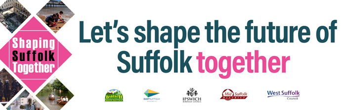 Let's shape the future of Suffolk together graphic Let's shape the future of Suffolk together graphic