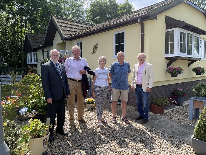 John and Jean Marjoram with Leader of West Suffolk Council Cllr John Griffiths, Cabinet Member for the Environment Cllr Andy Drummond, and Stanton ward member Cllr Jim Thorndyke John and Jean Marjoram with Leader of West Suffolk Council Cllr John Griffiths, Cabinet Member for the Environment Cllr Andy Drummond, and Stanton ward member Cllr Jim Thorndyke