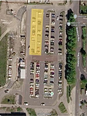 Mildenhall Hub update - 14.09.26 Map of Millennially Hub car park