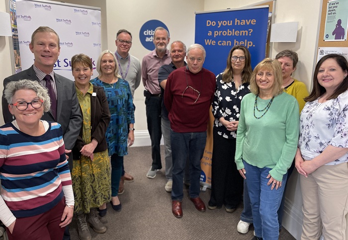 West Suffolk Council will invest £600,000 over three years in Citizens Advice West Suffolk and work together on joint campaigns and initiatives to help and support residents. West Suffolk Council will invest £600,000 over three years in Citizens Advice West Suffolk and work together on joint campaigns and initiatives to help and support residents.