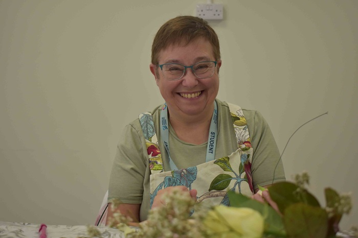 Teresa is enjoying a floristry course at the EEG Haverhill campus