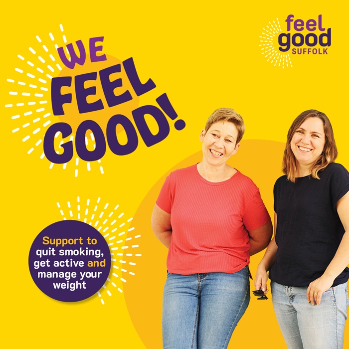 We feel good - Support to quit smoking, get active and manage your weight - Feel Good Suffolk We feel good - Support to quit smoking, get active and manage your weight - Feel Good Suffolk