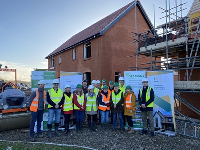 Progress at Barley Homes site in Rougham