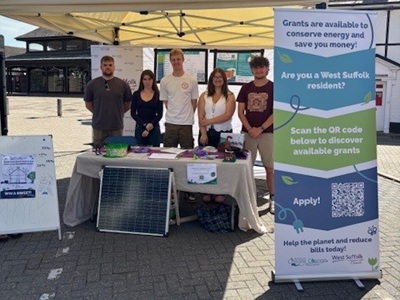 Promoting warm and efficient homes: interns support West Suffolk’s push for energy upgrades