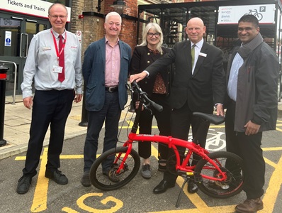 Secure cycle hub officially opened at Bury St Edmunds rail station