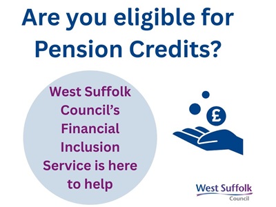 West Suffolk encourages more residents to apply for Pension Credits